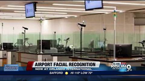 Airport facial recognition