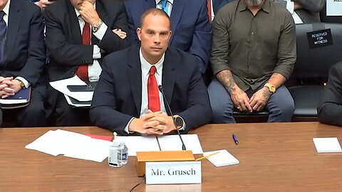 David Grusch Opening Statement UAP Hearing