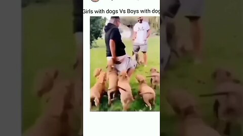 Girls with dogs Vs boys with dog Funny meme 😂 #shorts