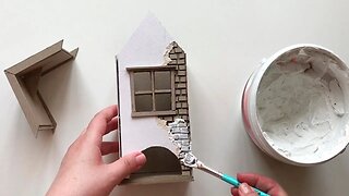 DIY miniature cardboard house | Cardboard craft idea