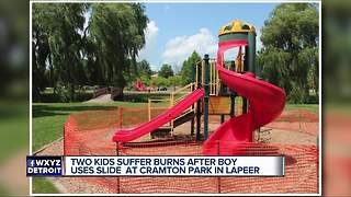 Two kids suffer chemical burns from slide at Lapeer park