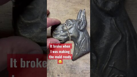 😢It broke when I was preparing the mold #sandcasting #casting