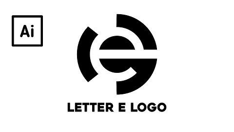 Letter e Logo Design Illustrator | Professional Letter E Logo Design | Logo Design Course