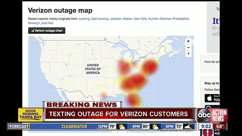 Verizon experiencing texting outage on east coast