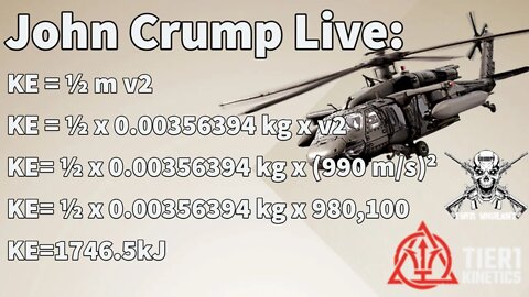 John Crump Live: KE = ½ m v2 KE