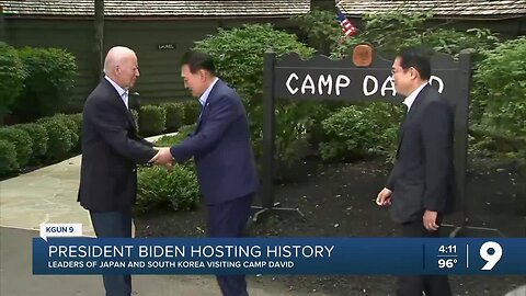 President Biden meets with Japan, South Korea leaders