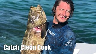 Spearfishing Black Grouper in Key Largo Florida {Catch Clean Cook}