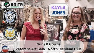 Kayla's Unique Eye - Guns & Gowns Veteran Art Gala #DFW 2023