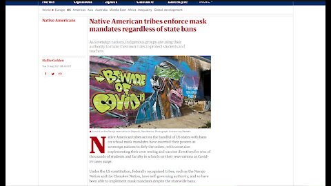 NATIVE AMERICAN TRIBES ENFORCE MASK MANDATES REGARDLESS OF STATE BANS