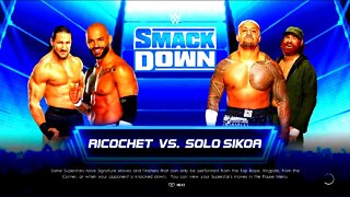 WWE Friday Night Smackdown Solo Sikoa vs Ricochet