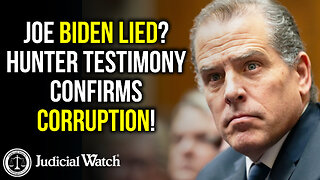 JOE BIDEN LIED? Hunter Testimony Confirms Corruption!