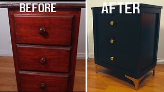 Restoring an old bed side table