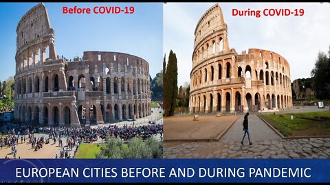 Top 6 European cities before and during the pandemic COVID-19