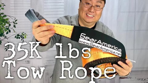 GearAmerica 3" x20' Heavy Duty 35,000 lbs Tow Rope Unboxing