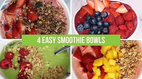 4 simple smoothie bowl ideas