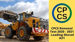 CPCS Blue Card Renewal Test And Answers 2020 - 2021 Wheeled Loading Shovel A21 - RT21 : video 4