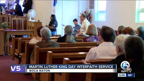 Interfaith service held in Boca Raton to celebrate MLK Jr. Day