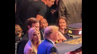 Trump arrives at UFC299 in Miami, Florida