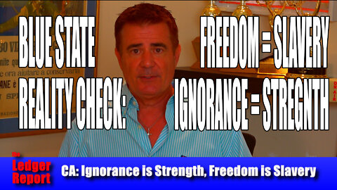 Blue State Reality Check: Freedom = Slavery, Ignorance = Strength