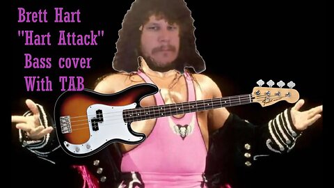 Bret Hart Theme (Bass cover with TAB)