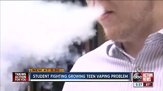 One in Four Florida teens are vaping and one student is determined to raise awareness of its dangers