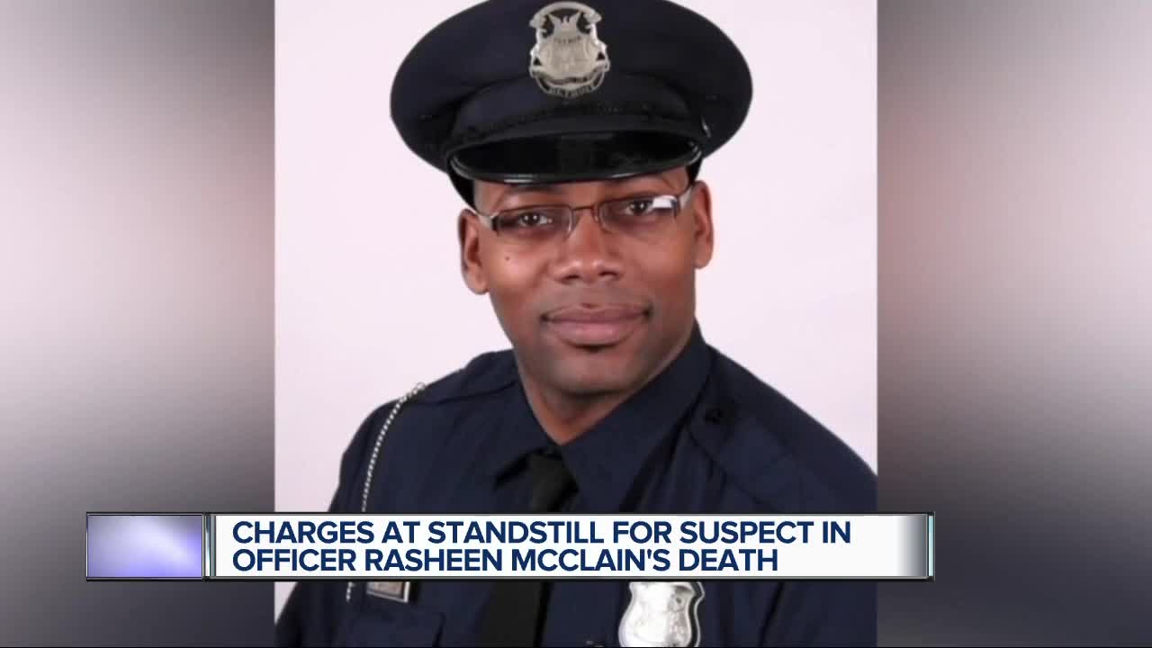 Charges at standstill for suspect in Officer Rasheen McClain's death