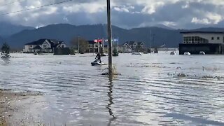 Devastating footage of the flooding in Abbotsford, British Colombia