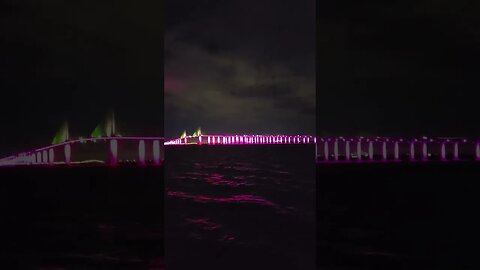 Tampa Bay Bridge Lights!