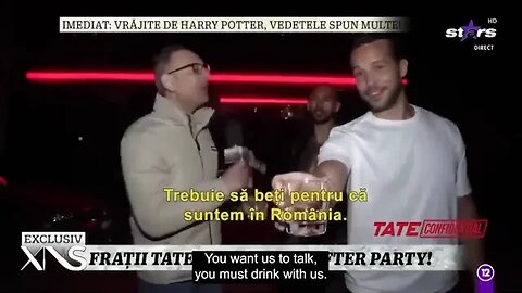 Andrew And Tristen Tate Troll Romanian Reporters