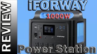 𝐢𝐅𝐎𝐑𝐖𝐀𝐘 1228Wh Portable Power Station 1000W Solar Generator LiFePO4 Battery Review