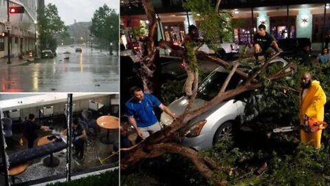 Amazing new images of downtown Houston following deadly storm that killed four