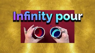 (5) Infinity Ribbon Pour- Easy Acrylic Pouring for Beginners