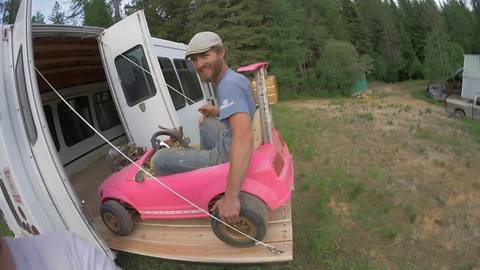 Guys Put A Real Engine In A Barbie Go-Kart, Then Push It To Its Limits