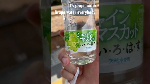 It’s grape water - taste like grapes #shorts #water #drink