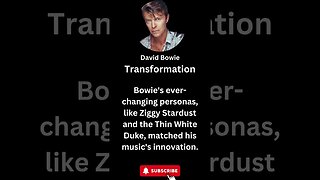 "Transformation: David Bowie's Ever-Changing Personas" #shorts #davidbowie #music