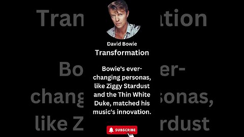 "Transformation: David Bowie's Ever-Changing Personas" #shorts #davidbowie #music