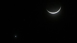 Moon, Mars and Venus all in one shot