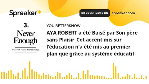 AYA ROBERT a été Baisé par Son père sans Plaisir_Cet accent mis sur l’éducation n’a été mis au premi