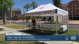 Heat relief stations in the Valley