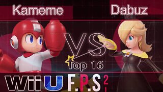 DNG|Kameme (Mega Man) vs. RNG|Dabuz (Rosalina) - Wii U Top 16 - FPS2