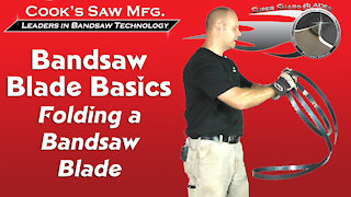 Sawmill Bandsaw Blade Basics 7 - Folding and Unfolding a Bandsaw Blade