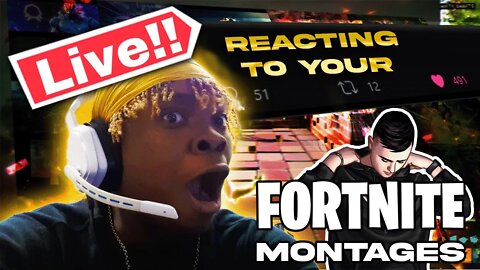 🔴 LIVE 🔴 Reacting to Montages | Fortnite |