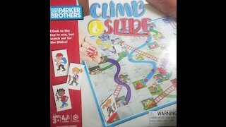 Climb and Slide board game (2017, Parker Brothers / Hasbro) -- What's Inside