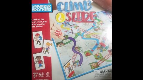 Climb and Slide board game (2017, Parker Brothers / Hasbro) -- What's Inside