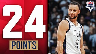 Stephen Curry GOES OFF vs Serbia! 👀 / July 17, 2024