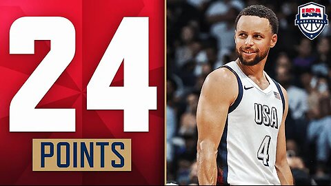 Stephen Curry GOES OFF vs Serbia! 👀 / July 17, 2024