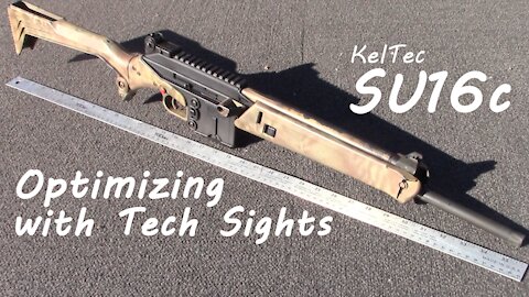 Optimizing the KelTec SU16c with Tech Sights...and little else.