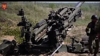 Ukrainian artillery at work