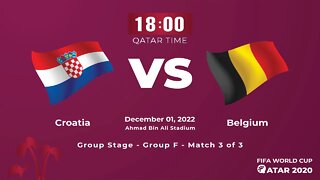 Croatia-Belgium - FIFA World Cup 2022 - 🔴 Premiere