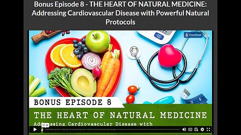 CANCER SECRETS: BONUS EPISODE 8- THE HEART OF NATURAL MEDICINE: Addressing Cardiovascular Disease with Powerful Natural Protocols